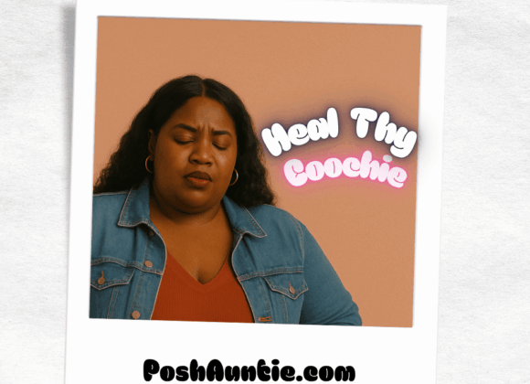 Woman with closed eyes praying to heal her vagina